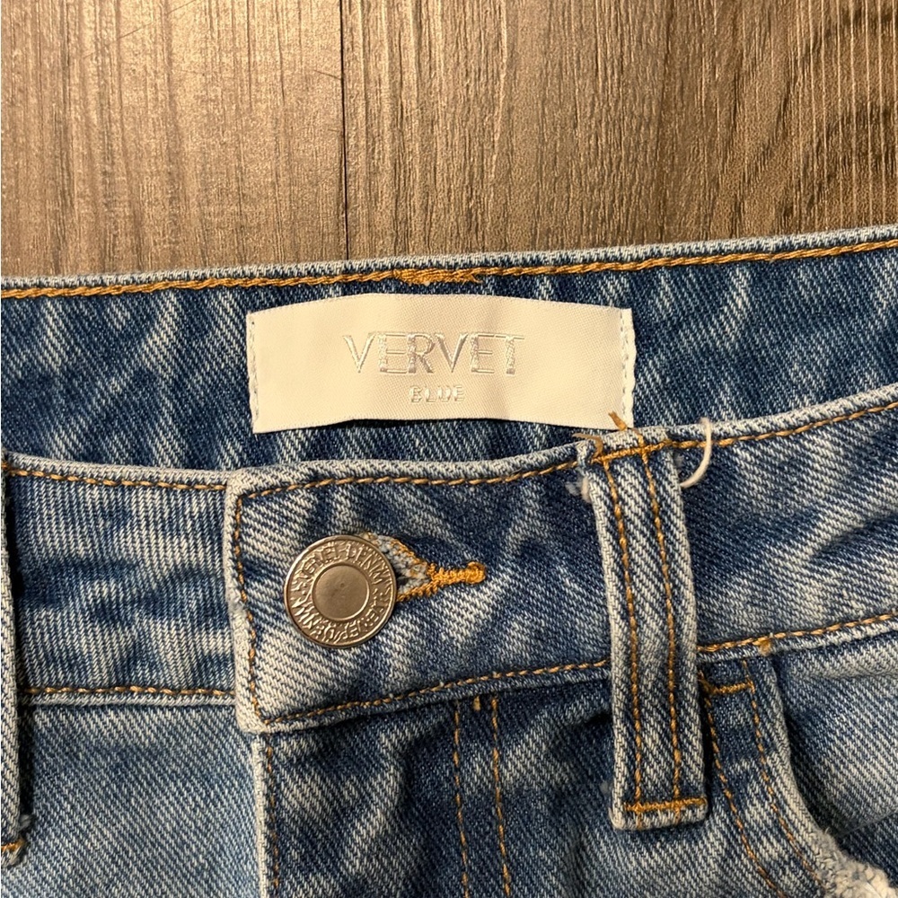 Vervet Distressed Denim Jeans - Size 26 - Picture 4 of 5